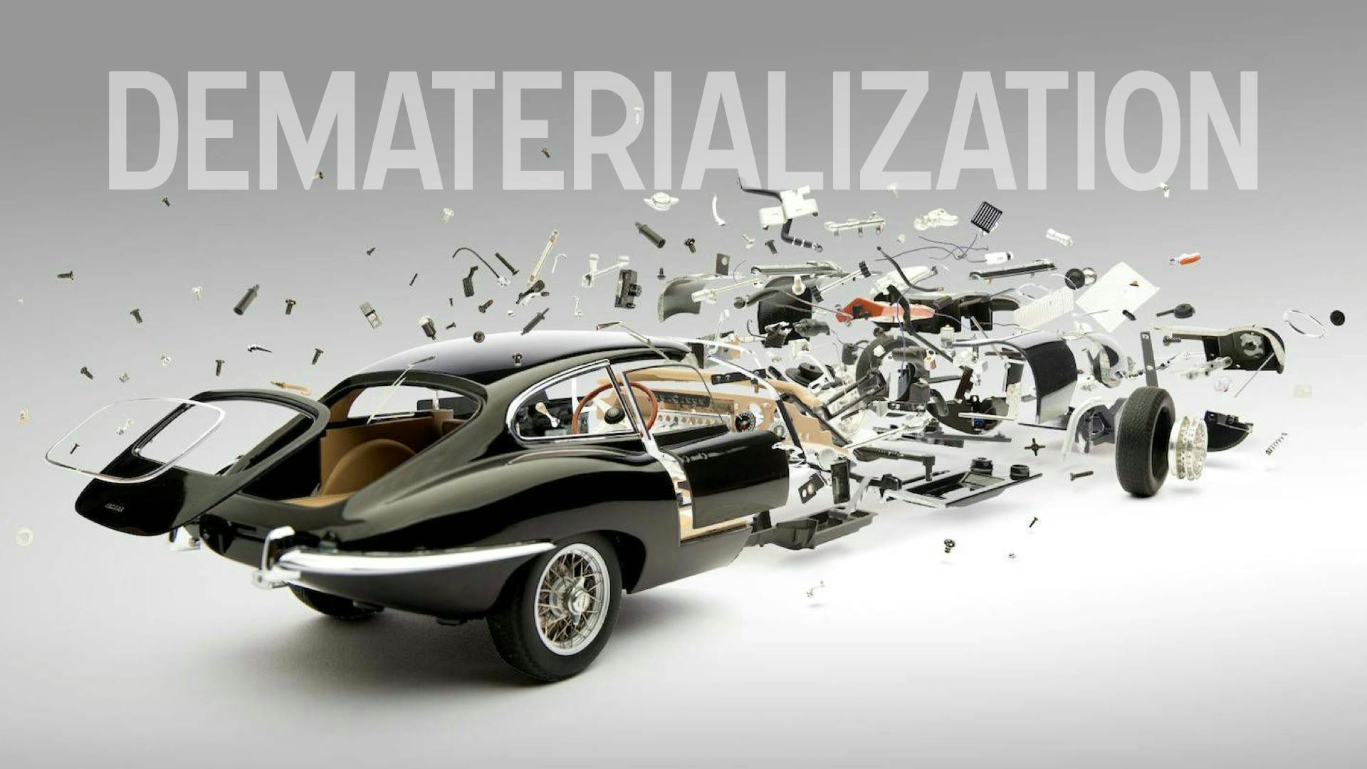 dematerialization - picture of car deconstructed