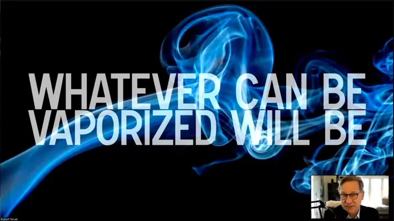 Whatever can be vaporized will be - photo with title